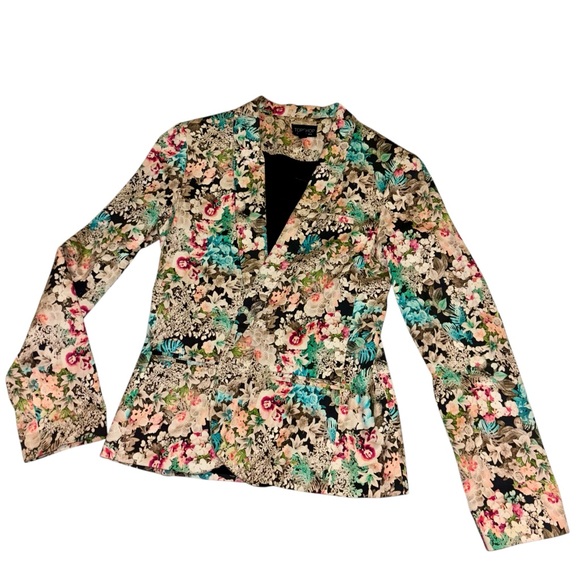Topshop ✨$9 when bundled✨ Floral Blazer 🌸 - Picture 2 of 8